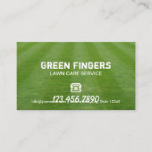 Rasenpflege und Landung Beruflicher Grünflächen Visitenkarte (Vorderseite)