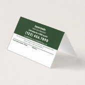 Rasenpflege - Vielen Dank, dass Sie nur eine Karte (Rückseite)