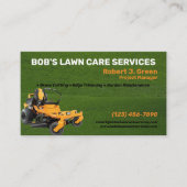 Rasenpflege Visitenkarte (Vorderseite)