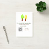 Rasenpflegedienste Name Q R Code Website E-Mail Post-it Klebezettel (Büro)