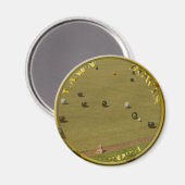 Rasenschalen 2024 Goldene Münze, Magnet (Vorderseite/Rückseite)