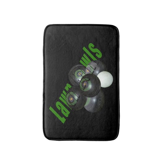 Rasenschalen und Logo, Badematte (Vorderseite Vertikal)