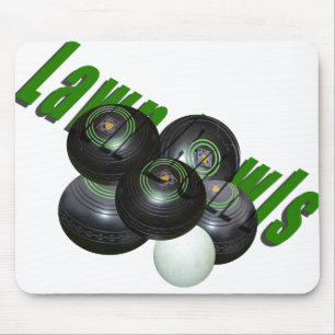 Rasenschalen und Logo, Mousepad