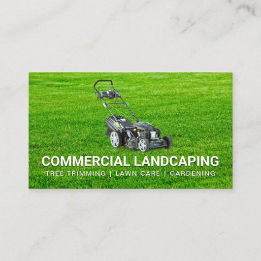 Rasenschnitt | Rasenmäher Visitenkarte (Vorderseite)