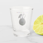 Rasenschüssel Osterhase, Shotglas Schnapsglas (Rückseite)
