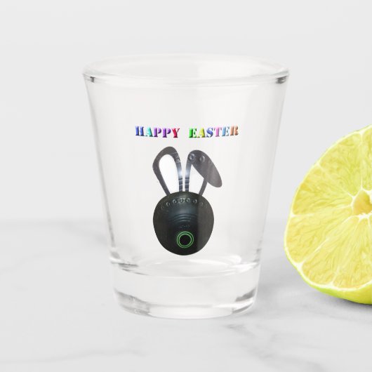 Rasenschüssel Osterhase, Shotglas Schnapsglas (Vorderseite)