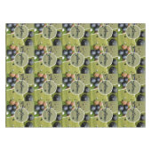 Rasenschüsseln mit fünf Bildern, Tablecloth Tischdecke (Vorderseite (Horizontal))