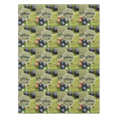 Rasenschüsseln mit fünf Bildern, Tablecloth Tischdecke (Vorderseite)