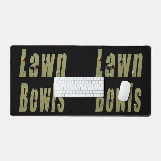 Rasenschüsseln sind das Wort, Schreibtischmatte (Tastatur & Maus)