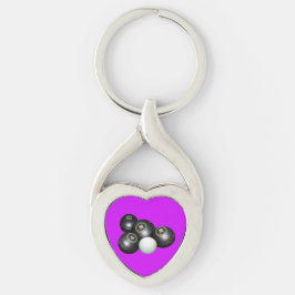 Rasenschüsseln und Kätzchen Lila, Schlüsselanhänger