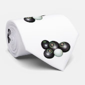 Rasenschüsseln und Kitty, Mens Silky Krawatte. Krawatte (Gerollt)