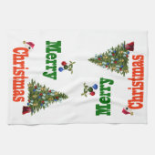 Rasenschüsseln, Weihnachtshandtuch Geschirrtuch (Horizontal)