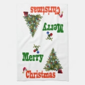 Rasenschüsseln, Weihnachtshandtuch Geschirrtuch (Vertikal)