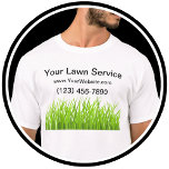 Rasenservice Einfache Shirts<br><div class="desc">Der Rasenservice arbeitet Shirts in einem einfachen Design mit Grasgrafiebild und minimalem Layout,  das Sie online anpassen können. Entwickelt für einen Rasen-Service,  Landschaftsfotografen oder die Crew der Grundstücksbetreuung für ein kommerzielles Immobilienteam. Bieten Sie diese Shirts Ihrer Crew oder Ihrem Feldteam an.</div>