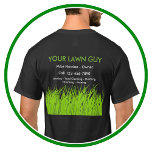 Rasenservice Einfache Shirts<br><div class="desc">Einfache Rasenpflege und Landschaftsgestaltung arbeiten Shirts mit grünem Gras und Text, die Sie online anpassen können. Günstig und hochwertig bedruckt können Sie überall tragen, wo die Arbeit hinführt.</div>