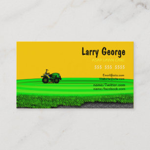 Rasensorgfalt Dienstleistungsunternehmen-Karte Visitenkarte