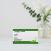 Rasensorgfalt-Visitenkartebeispiel Visitenkarte (Stehend Vorderseite)