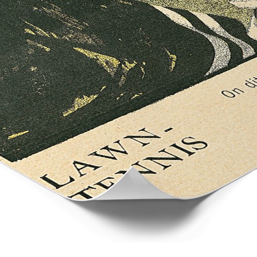 RasenTennis Poster (Ecke)