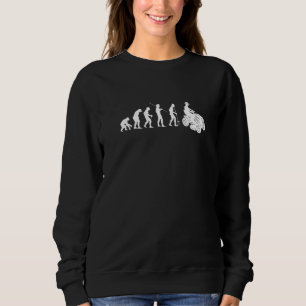 Rasentraktor-Evolution auf Rasenmäher Sweatshirt