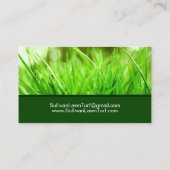 Rasenturfgraslieferant Visitenkarte (Rückseite)