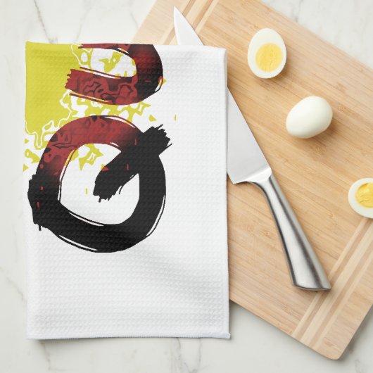 Raserei beendigt handtuch (Viertel Falte)