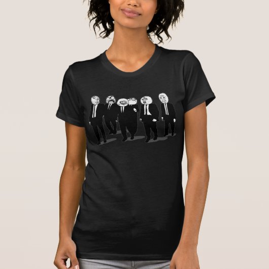 Raserei-Comic meme Gesichtsgehen T-Shirt (Vorderseite)
