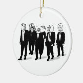 Raserei-Comic Meme stellt das Gehen gegenüber. Ich Keramik Ornament (Links)