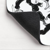 Raserei-Comic Meme stellt Ninja Gruppe Mousepad (Ecke)