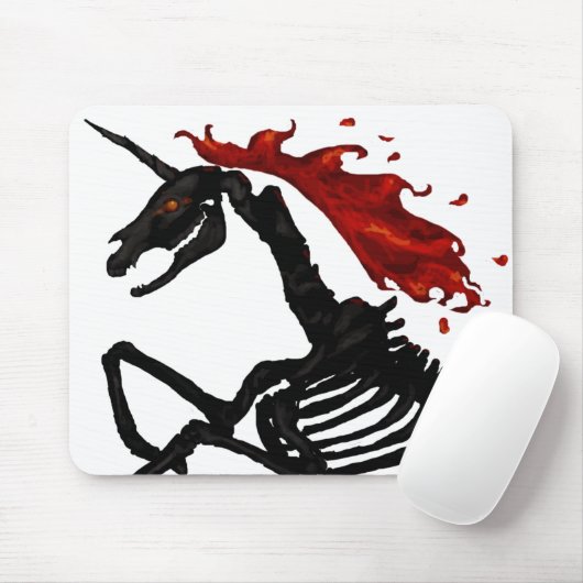 Raserei - Einhorn-Skelett Mousepad (Mit Mouse)