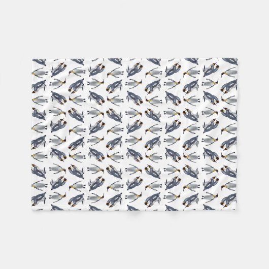 Raserei-Fleece-Decke König-Penguin (wählen Sie Fleecedecke (Vorderseite (Horizontal))