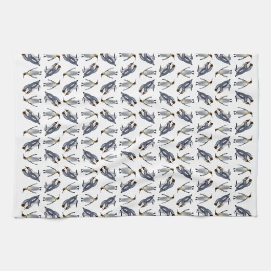 Raserei-Geschirrtuch König-Pinguin (wählen Sie Handtuch (Horizontal)