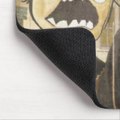 Raserei-Gesicht Meme stellen Comic-noble Malerei Mousepad (Ecke)