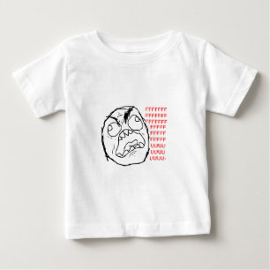 Raserei-Gesichts-Vorlage Baby T-shirt