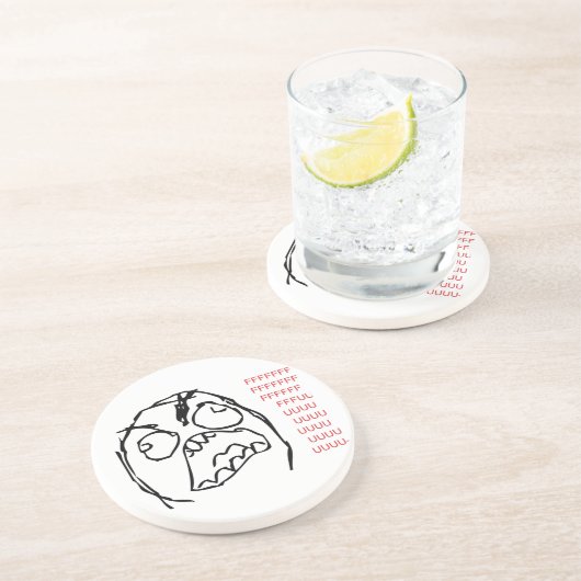 Raserei-Schleppangel Untersetzer (Seite)