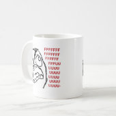 Raserei-Typ fuuu fuuuu Kaffeetasse (Vorderseite Links)
