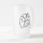 Raserei-Typ fuuu fuuuu Mattglas Bierglas (VorderseiteRechts)