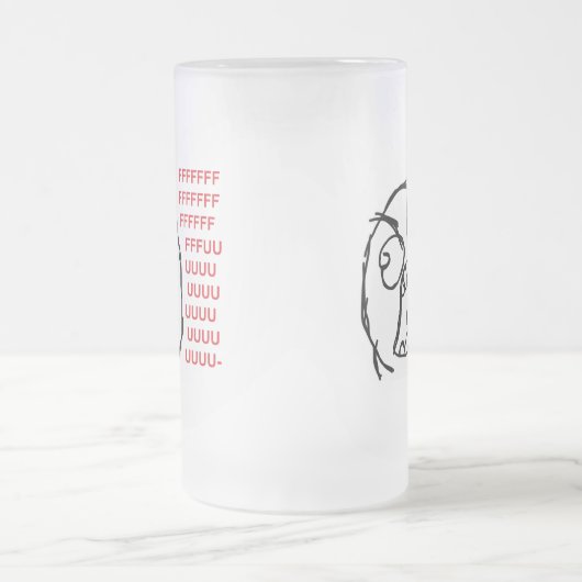 Raserei-Typ fuuu fuuuu Mattglas Bierglas (Mittel)