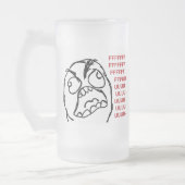 Raserei-Typ fuuu fuuuu Mattglas Bierglas (Links)