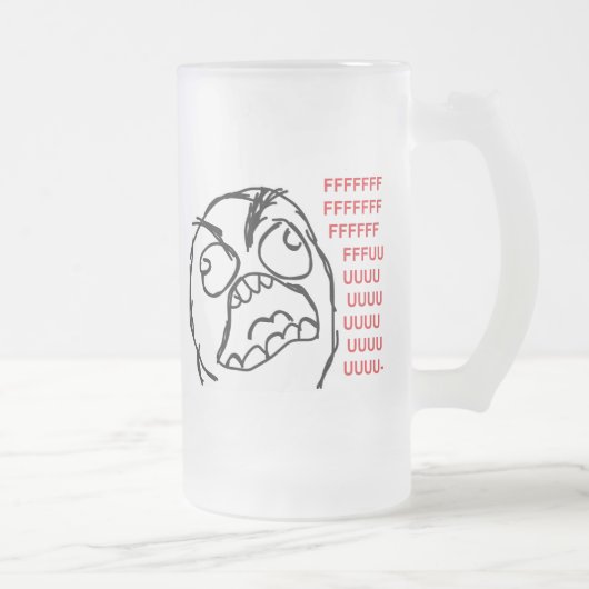 Raserei-Typ fuuu fuuuu Mattglas Bierglas (Rechts)