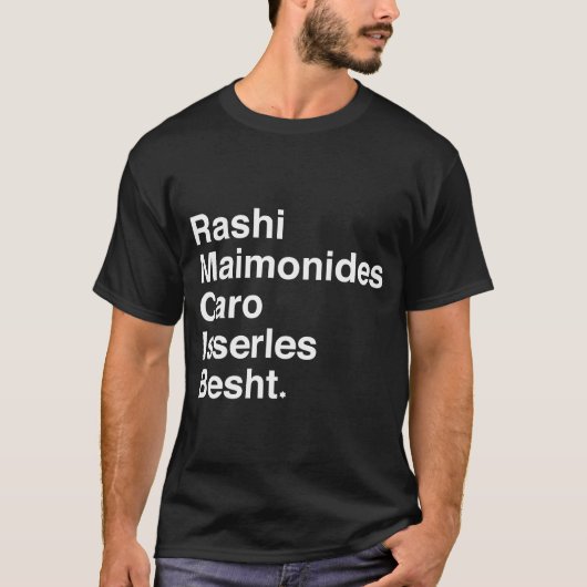 Rashi, Maimonides.. T-Shirt (Vorderseite)