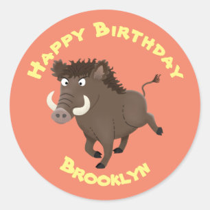 Rasierapparatur-Cartoon-Clone Runder Aufkleber