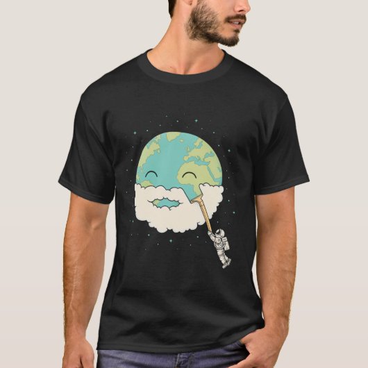 Rasiere den Planeten T-Shirt (Vorderseite)