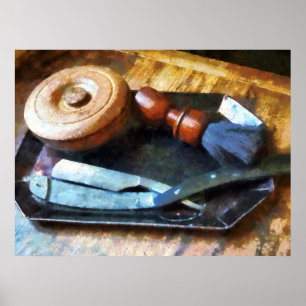 Rasieren der Ausrüstung Poster