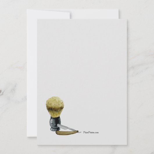 Rasieren der Element-Einladung Einladung (Rückseite)