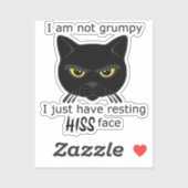 Rasieren der schwarzen Katze - Vorteile PACR Aufkleber (Blatt)