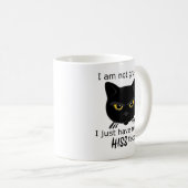 Rasieren der schwarzen Katze - Vorteile PACR Kaffeetasse (VorderseiteRechts)