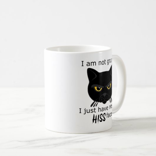 Rasieren der schwarzen Katze - Vorteile PACR Kaffeetasse (VorderseiteRechts)