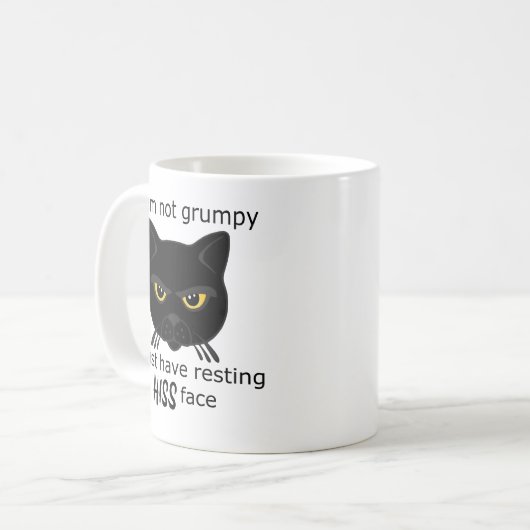 Rasieren der schwarzen Katze - Vorteile PACR Kaffeetasse (Vorderseite Links)
