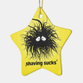 RASIEREN IST ZUM KOTZEN KERAMIK ORNAMENT (Links)