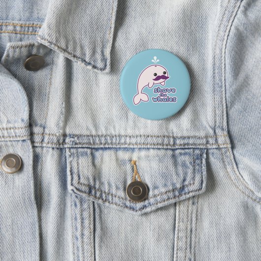 Rasieren Sie die Wale Button (Beispiel)